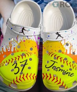 Softball Personalized I Choose Life Crocs Crocband Clog