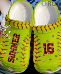 Softball Personalized Lover Crocs Crocband Clog