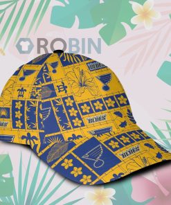 St Louis Blues Hawaiian Classic Baseball Cap Hat St Louis Blues Hawaiian Classic Baseball Cap Hat
