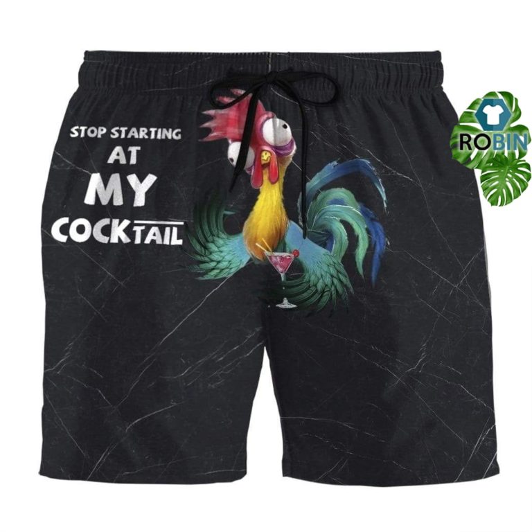Stop Staring At Hei Hei Beach Shorts Swim Trunks