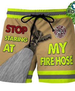 Stop Staring At My Fire Hose Swim Trunks