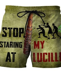 Stop Staring At My Luci Swim Trunks