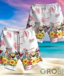 Summer Coors Light Button Shirt And Shorts Set