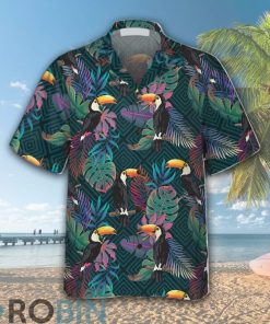 Summer Exotic Pattern With Toucan Bird Hawaiian Shirt