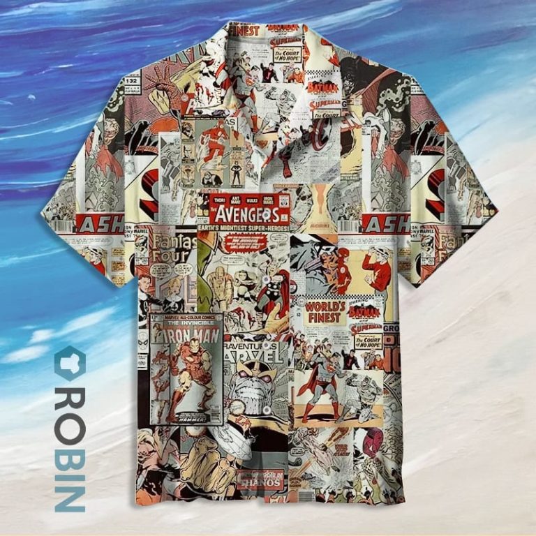 marvel hawaiian shirt kohls