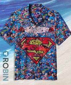 Superman Logo Retro Hawaiian Shirt