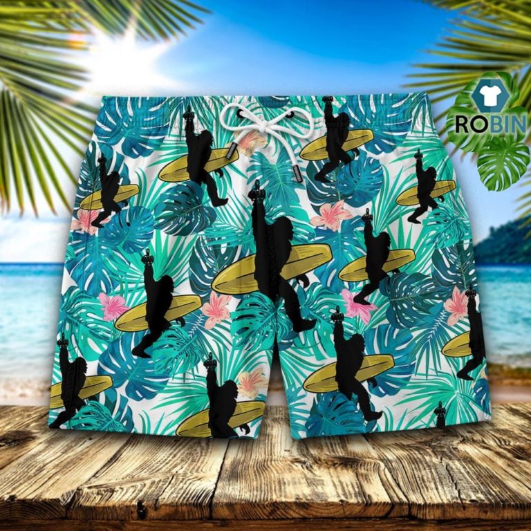 Surfing Bigfoot Tropical Hawaiian Short