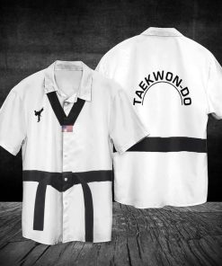 Taekwondo Black Belt Short Sleeve Button Shirt