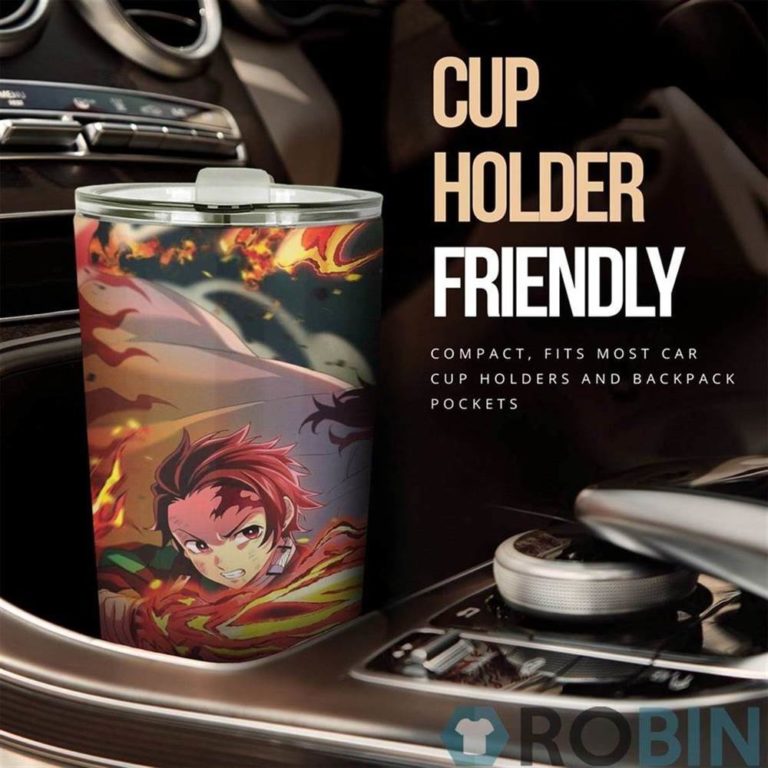 Tanjiro x Rengoku Tumbler Cup Custom Demon Slayer Anime