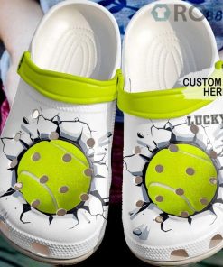Tennis Personalized Crack Crocs Crocband Clog