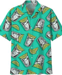 Tequila Casual Button Down Short Sleeve Button Shirt