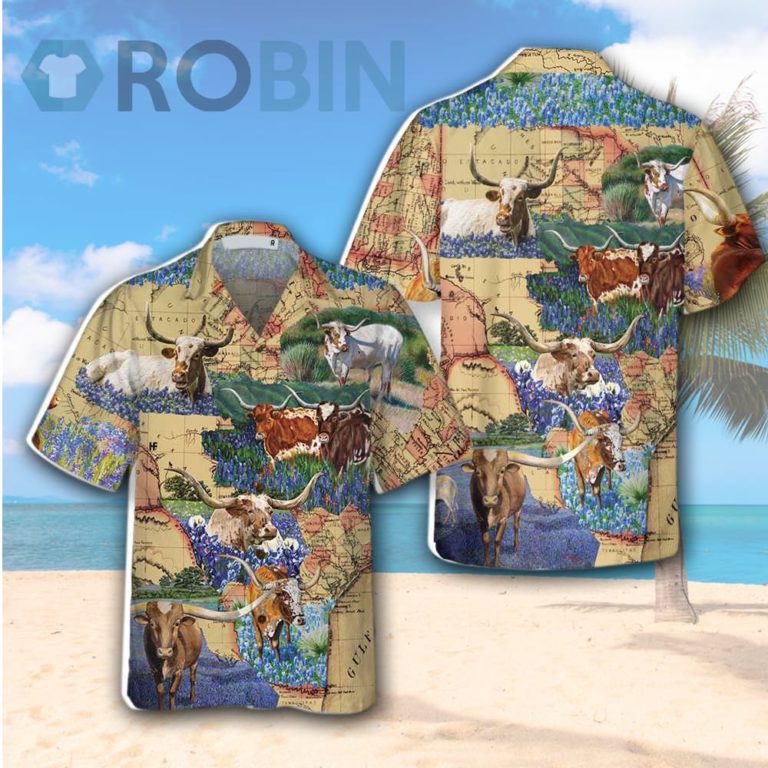 Texas Longhorn Hawaiian Shirt