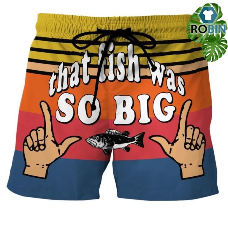 That Fish Was So Big Swim Trunks