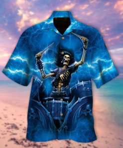 The Death Of Music Casual Button Down Short Sleeve Button Shirt