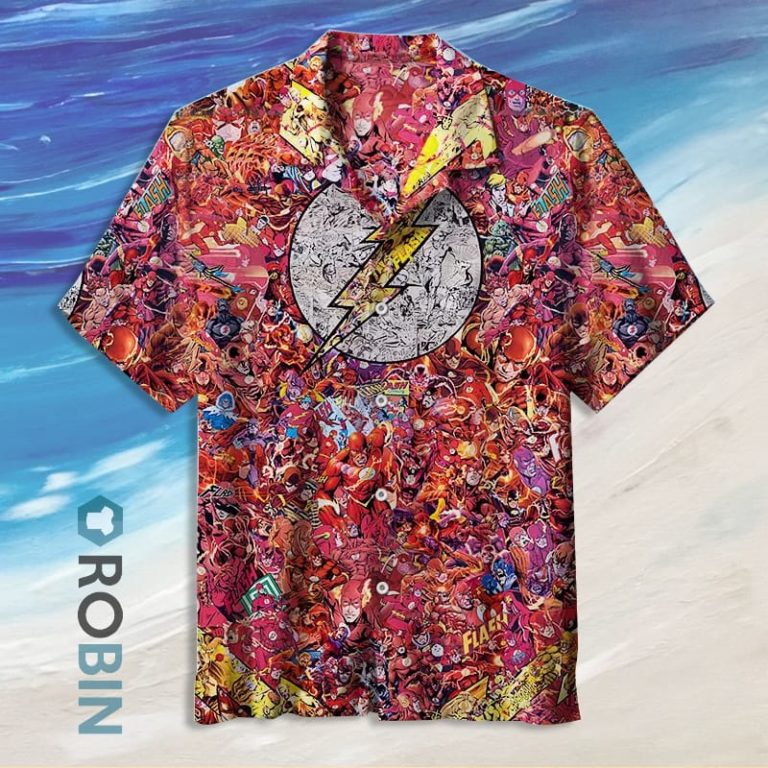 The Flash Logo Vintage Hawaiian Shirt