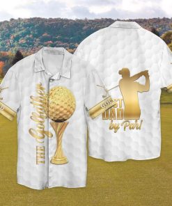 The Golffather Gold Casual Button Down Short Sleeve Button Shirt The Golffather Gold Casual Button Down Short Sleeve Button Shirt