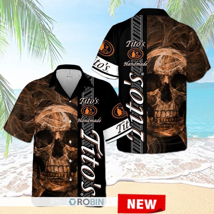 Tito's Skull Hawaiian Shirt - RobinPlaceFabrics