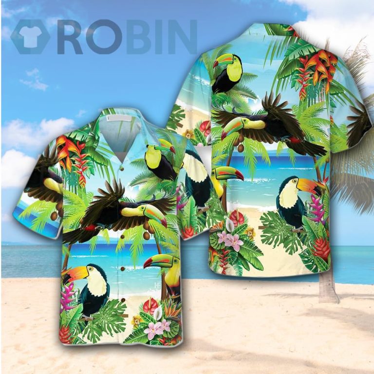 Toucan Tropical Beach Hawaiian Shirt