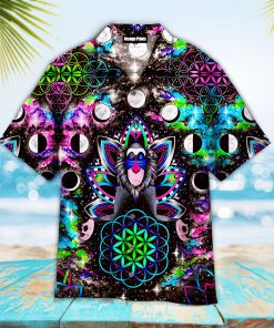 Trippy Hamsa Casual Button Down Short Sleeve Button Shirt