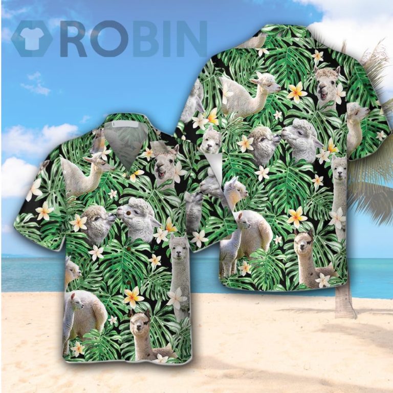 Tropical Alpaca Pattern Hawaiian Shirt