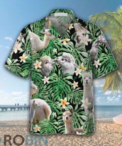 Tropical Alpaca Pattern Hawaiian Shirt Tropical Alpaca Pattern Hawaiian Shirt