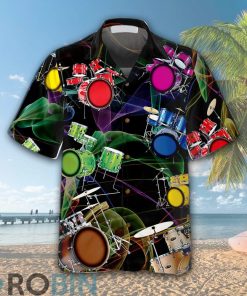 Tropical Drum Hawaiian Shirt Colorful Drum Shirt Tropical Drum Hawaiian Shirt Colorful Drum Shirt