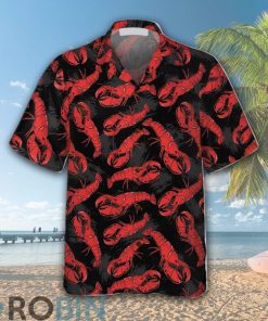 Tropical Lobster Hawaiian Shirt Red Lobster Shirt
