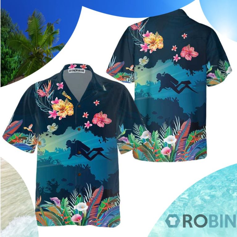 Tropical Scuba Diving Hawaiian Shirt