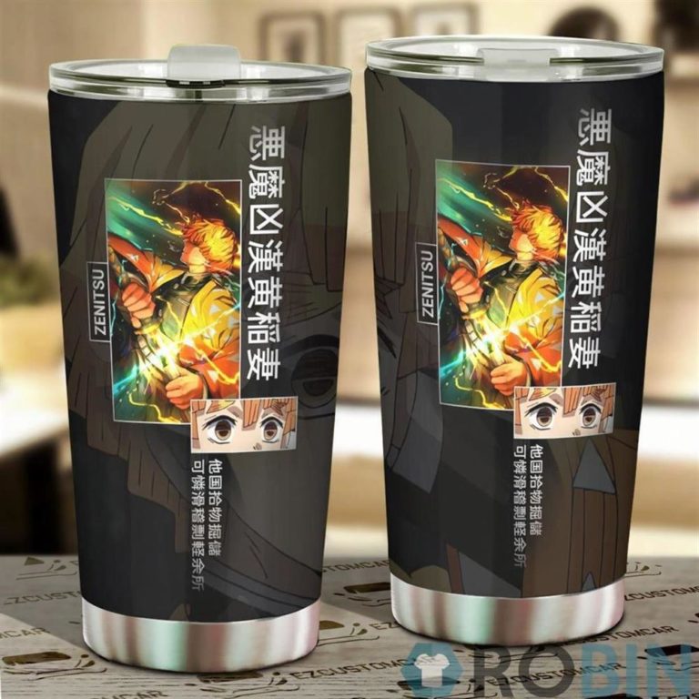 Tumbler Cup Zenitsu Custom Demon Slayers Anime