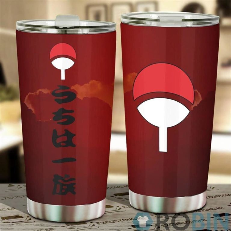 Uchiha Clan Symbol Car Tumblers Cup Custom Naruto Anime