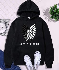 Unisex Attack on Titan Hoodie Shirt – Ackerman Levi RB3008