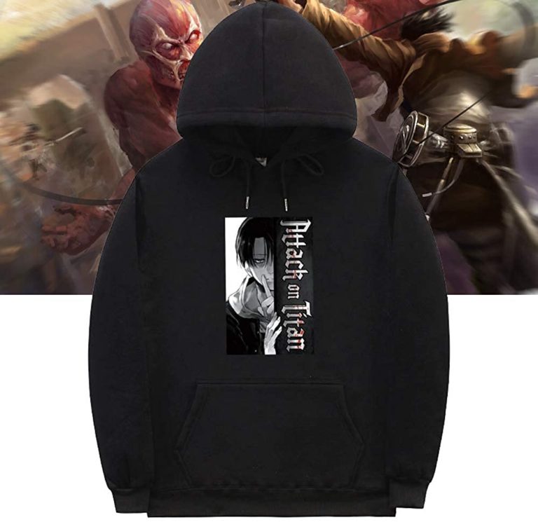 Unisex Attack on Titan Hoodie Shirt – Ackerman Levi RB3933