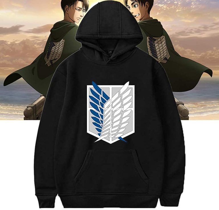 Unisex Attack on Titan Hoodie Shirt – Ackerman Levi RB6117