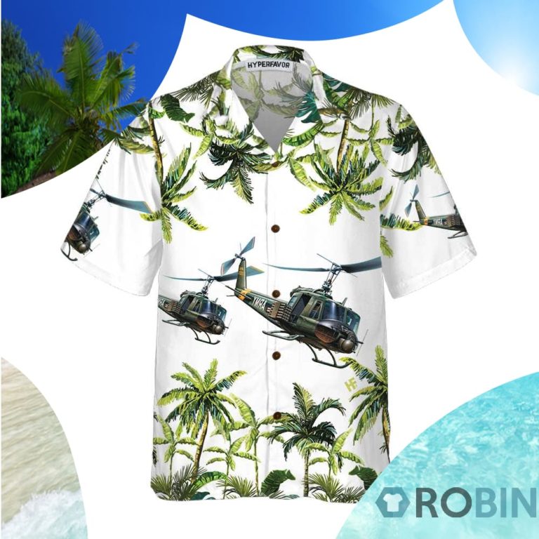 United States Army Helicopter Hawaiian Shirt