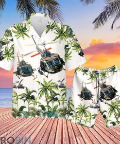 United States Army Huey Helicopter Hawaiian Shirt and Shorts