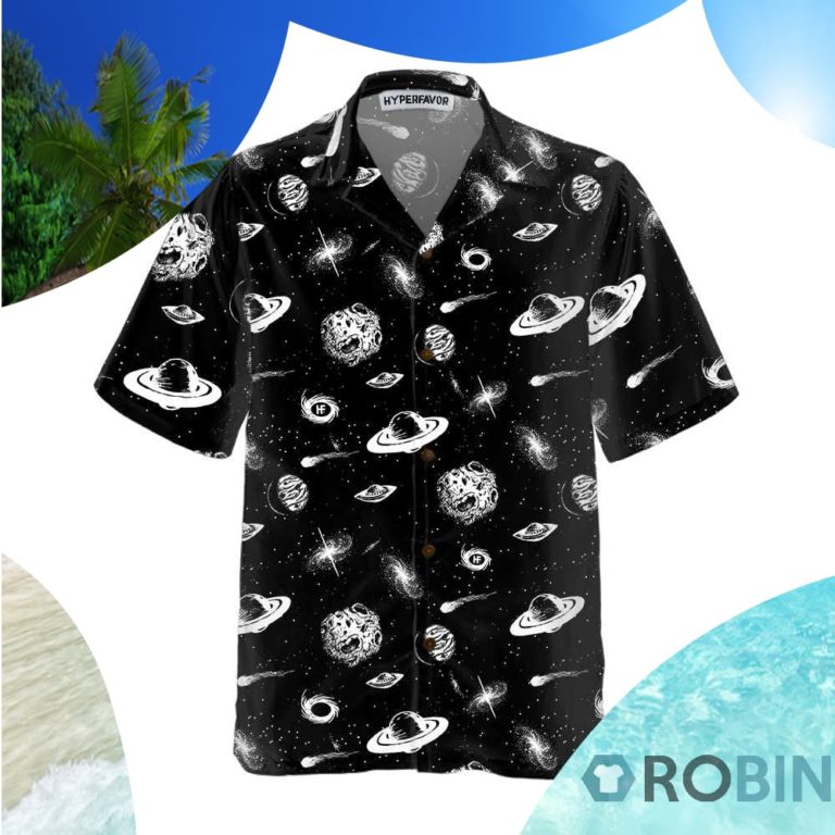 Universe Seamless Pattern Hawaiian Shirt
