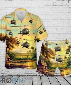 US Army Helicopter Hawaiian Shirt and Shorts