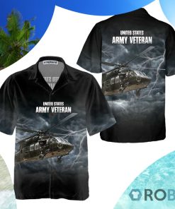 Us Army Veteran Helicopter Hawaiian Shirt Us Army Veteran Helicopter Hawaiian Shirt