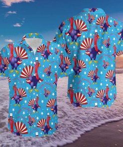 Us Flag Turkeys Thanksgiving Aloha Casual Button Down Short Sleeve Button Shirt Us Flag Turkeys Thanksgiving Aloha Casual Button Down Short Sleeve Button Shirt