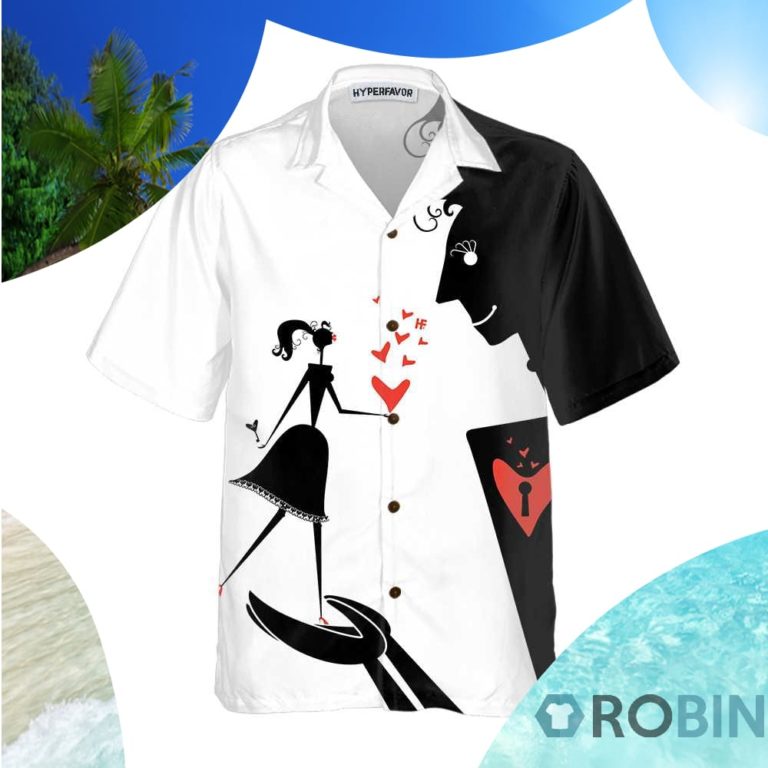 Valentine Big Man And Little Woman Hawaiian Shirt