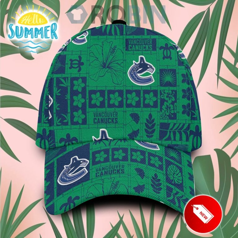 Vancouver Canucks Hawaiian Classic Baseball Cap Hat