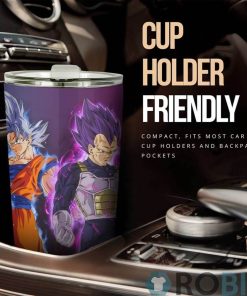 Vegeta Ultra Ego and Goku Ultra Instinct Master Tumbler Cup Dragon Ball Anime