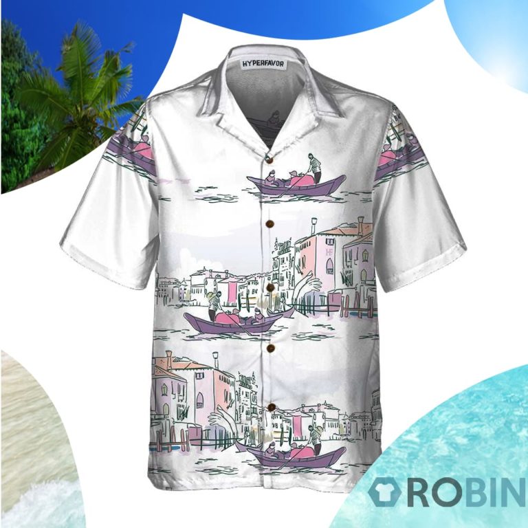 Venice Boat Hawaiian Shirt