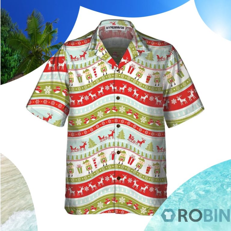 Vintage Christmas Elf Hawaiian Shirt