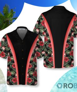 Vintage Hibiscus Pattern Hawaiian Shirt Vintage Hibiscus Pattern Hawaiian Shirt