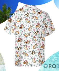 Warm Corgi For A Merry Christmas Hawaiian Shirt Warm Corgi For A Merry Christmas Hawaiian Shirt