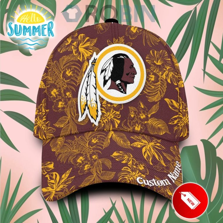 Washington Redskins Tropical Hawaiian Classic Baseball Cap Hat