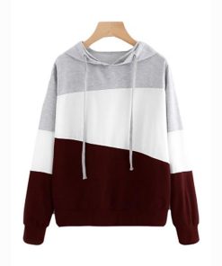 Women’s Color Block Hoodie Shirt