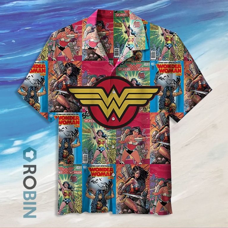 Wonder Woman Vintage Hawaiian Shirt