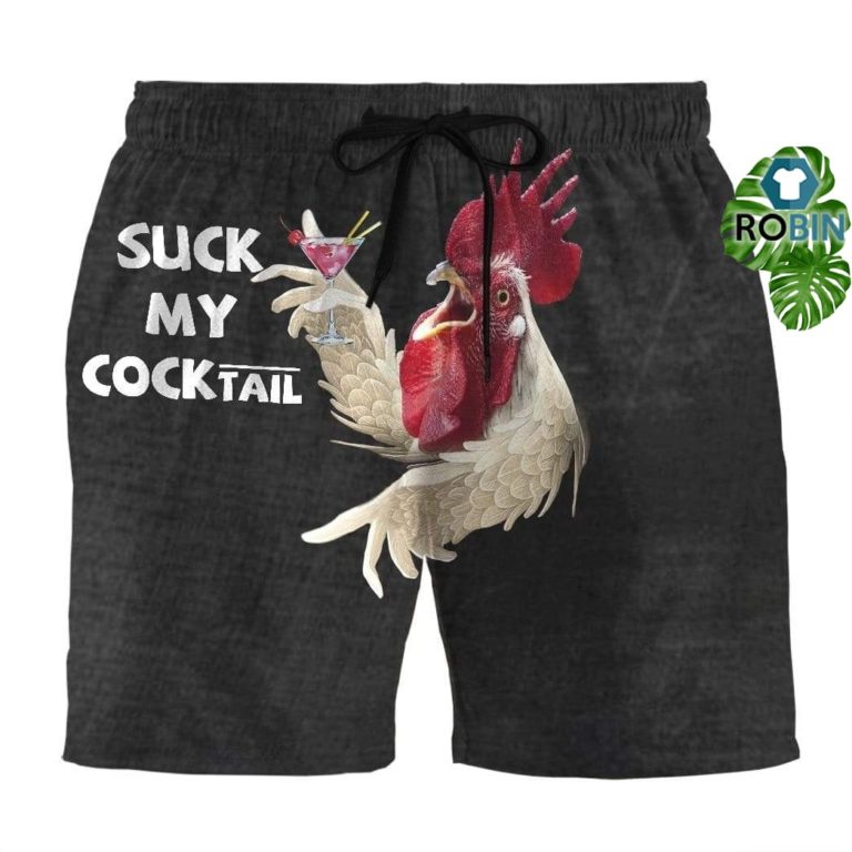Would You Like To Suck My Cocktail Custom Beach Shorts